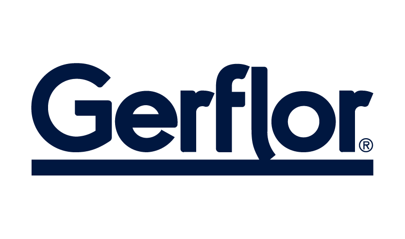 Gerflor logo in dark blue text with a line underneath.