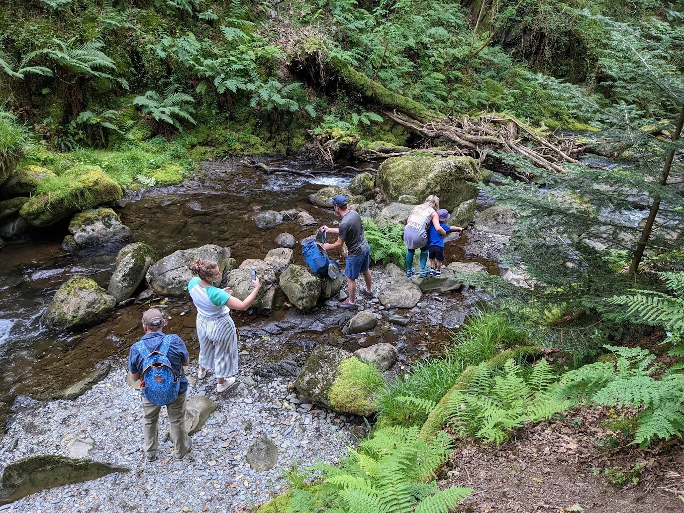 our family on a day out in the snowdonia national park