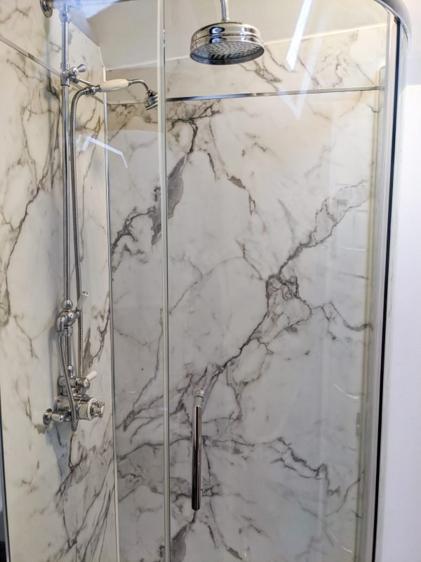 Shower at Fro Awel Holiday Cottage Wales