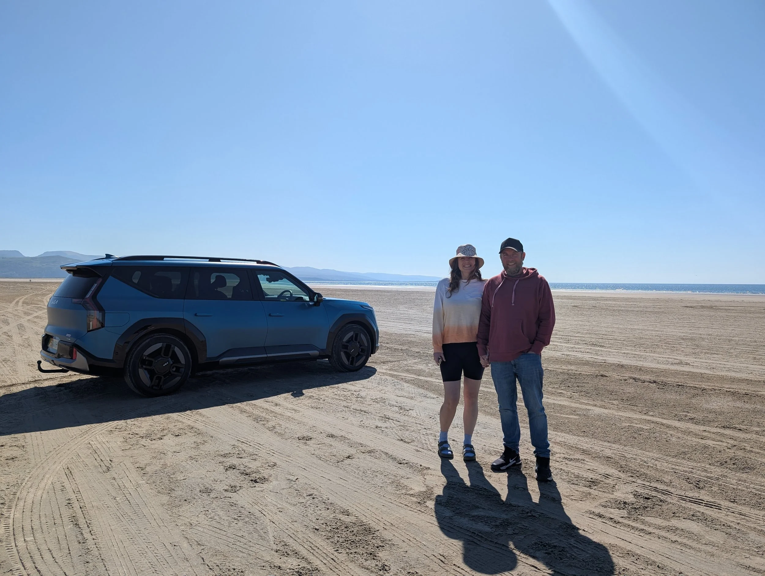 Black Rock Sands with a car