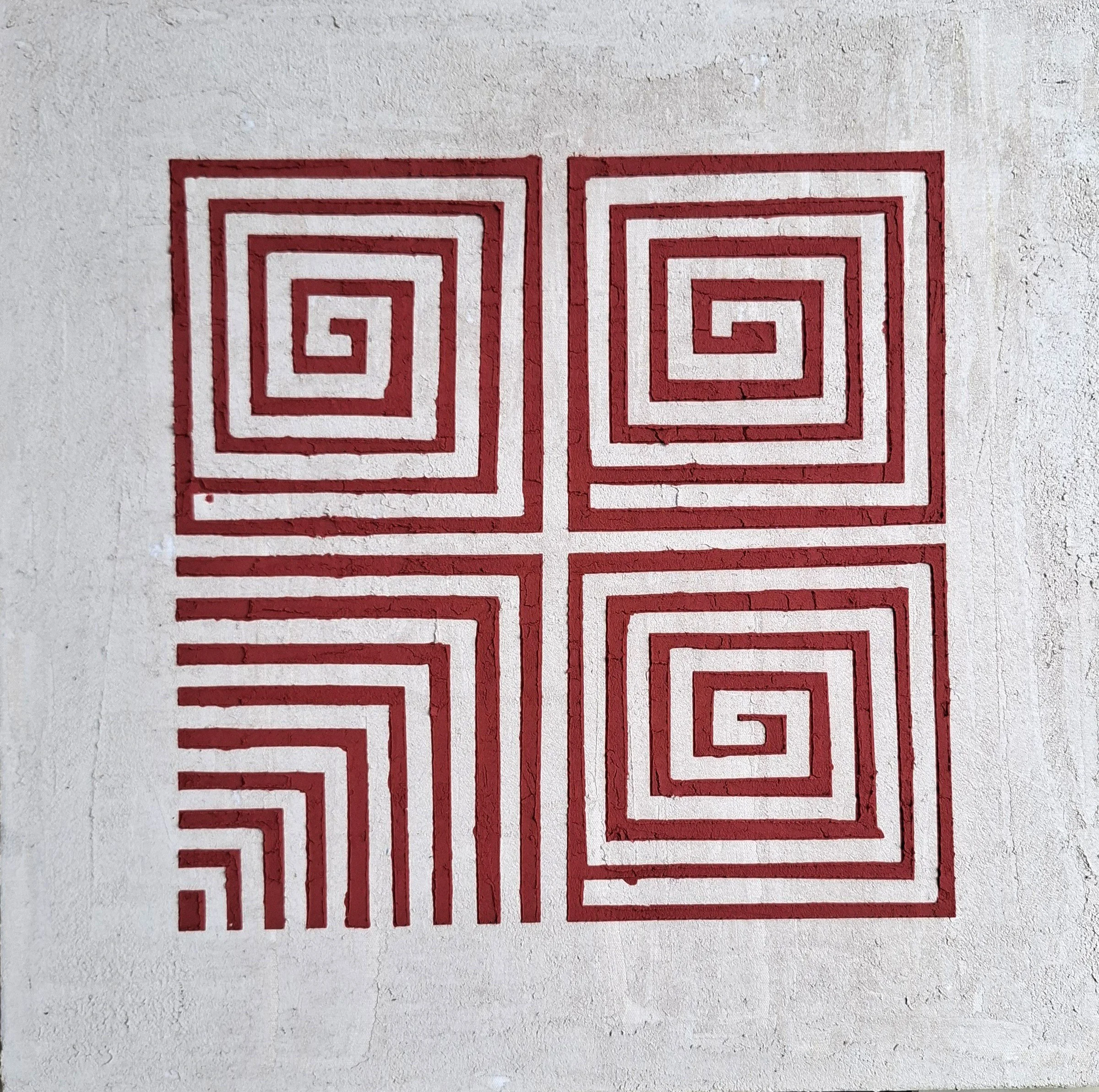 Point of oringin.
mixed media on canvas.
60cm x 60cm.
2026