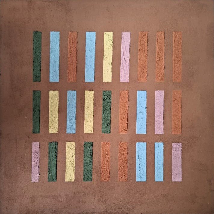 Being.
Mixed media on canvas.
60cm x 60cm.
2026
