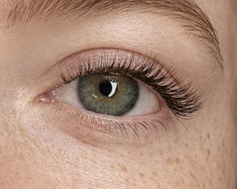 Professional Classic eyelash extensions showing clean placement and natural lash styling