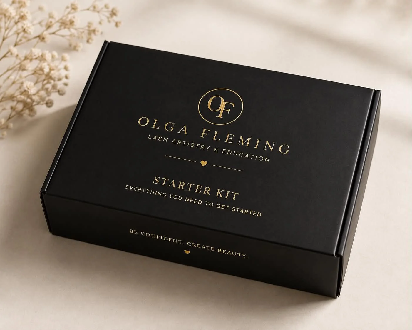 Olga Fleming beginner lash starter kit for students starting professional eyelash extension training