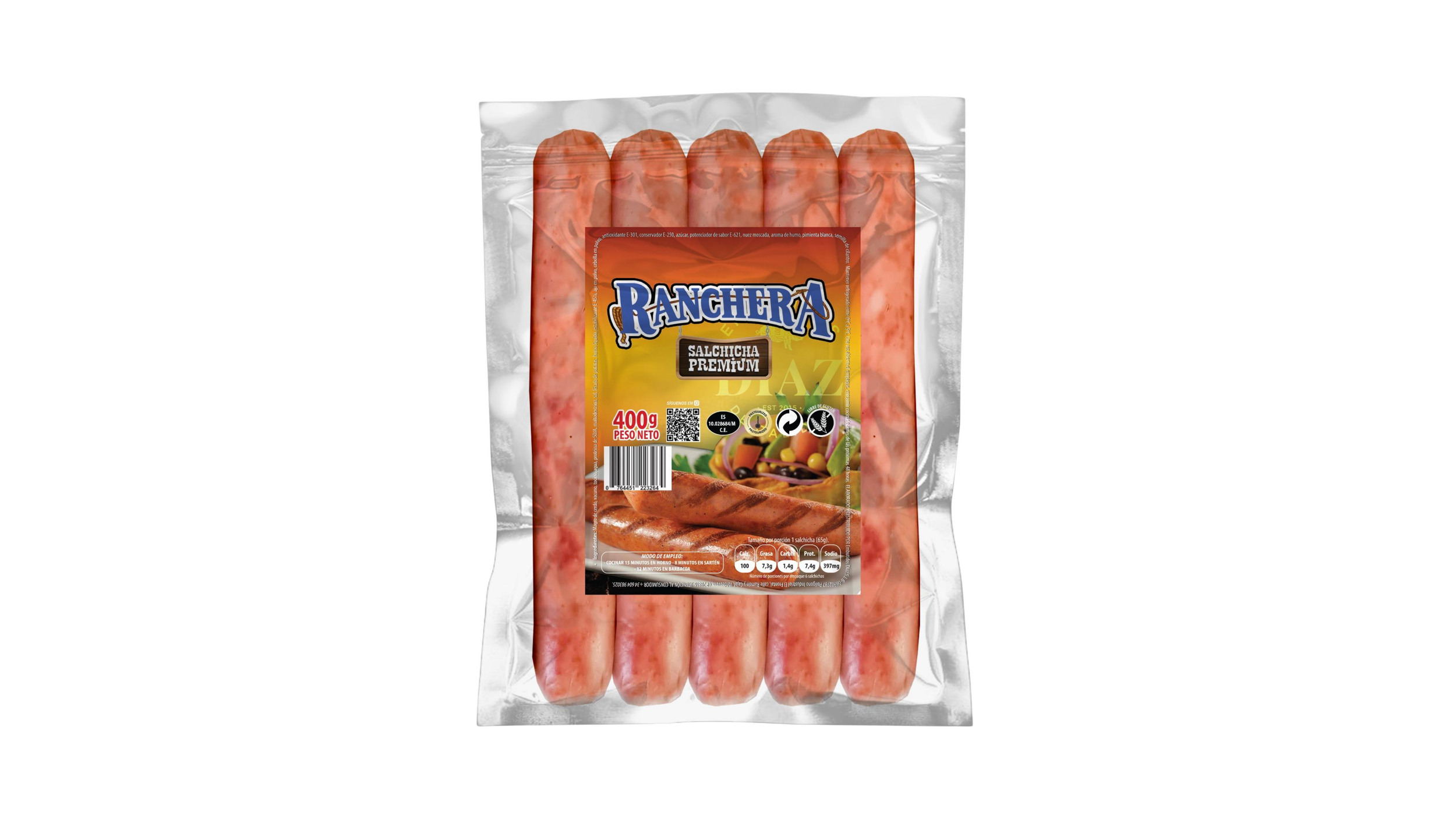 Salchichas rancheras 400g