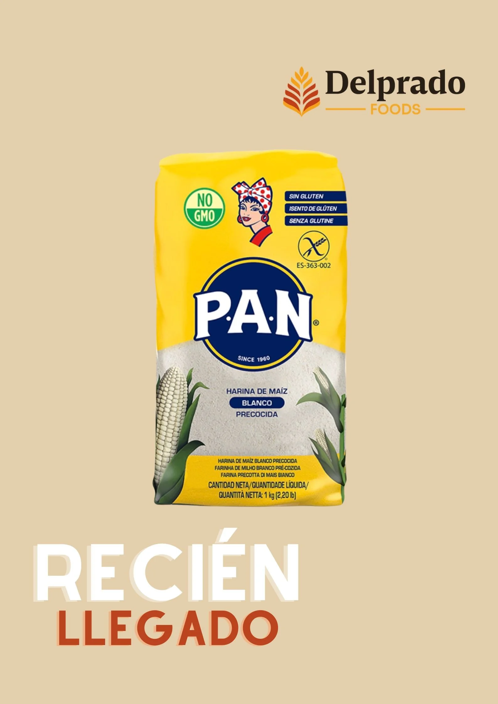 ¡Llegó la Harina P.A.N.! Ya puedes preparar tus arepas y platos favoritos como en casa