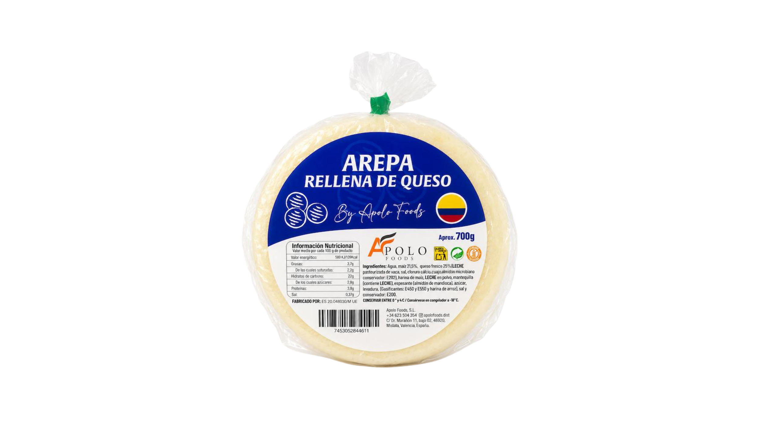 Arepas Colombianas - Rellena de Queso 700gr
