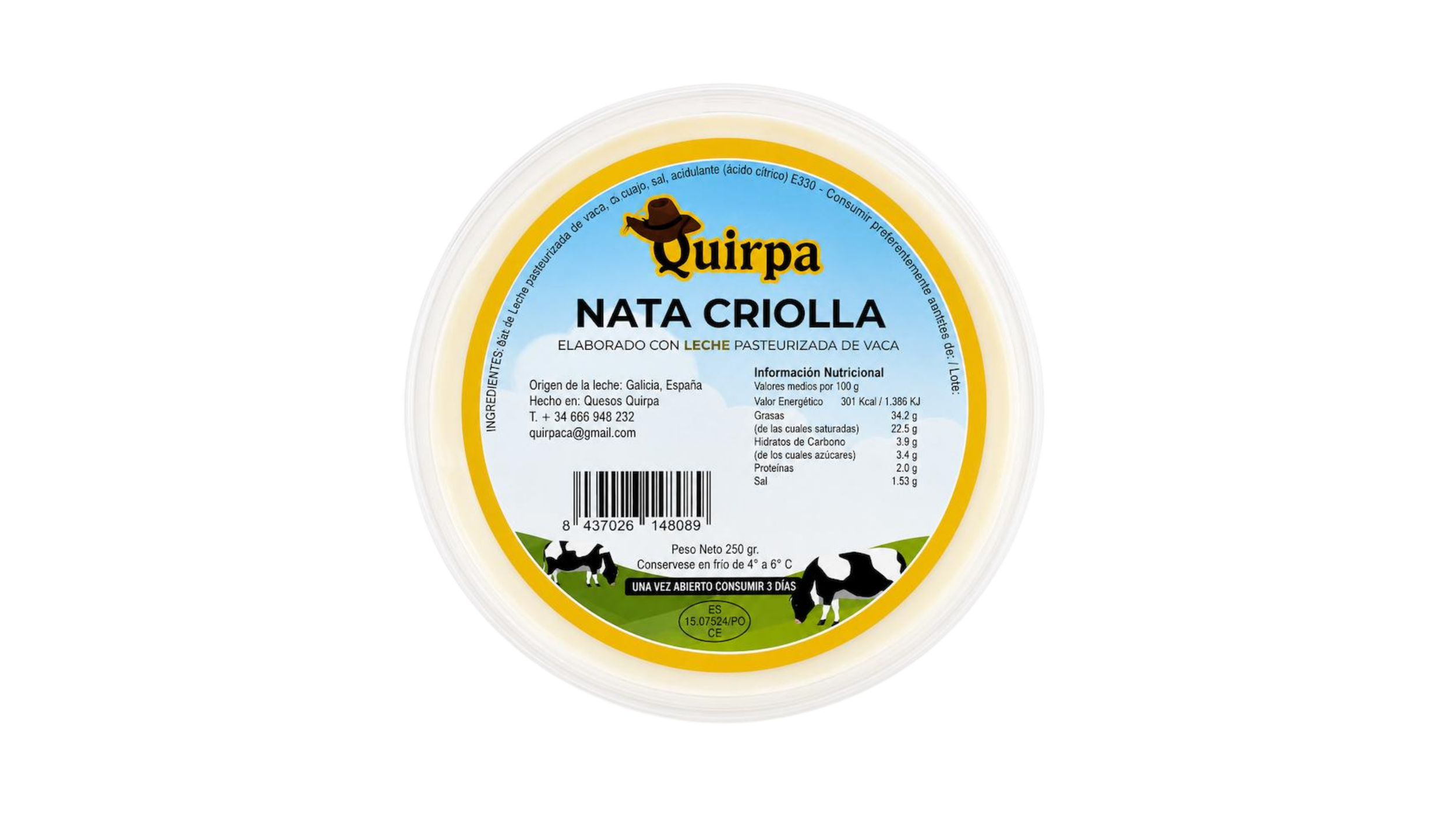 Nata criolla Quirpa 250g