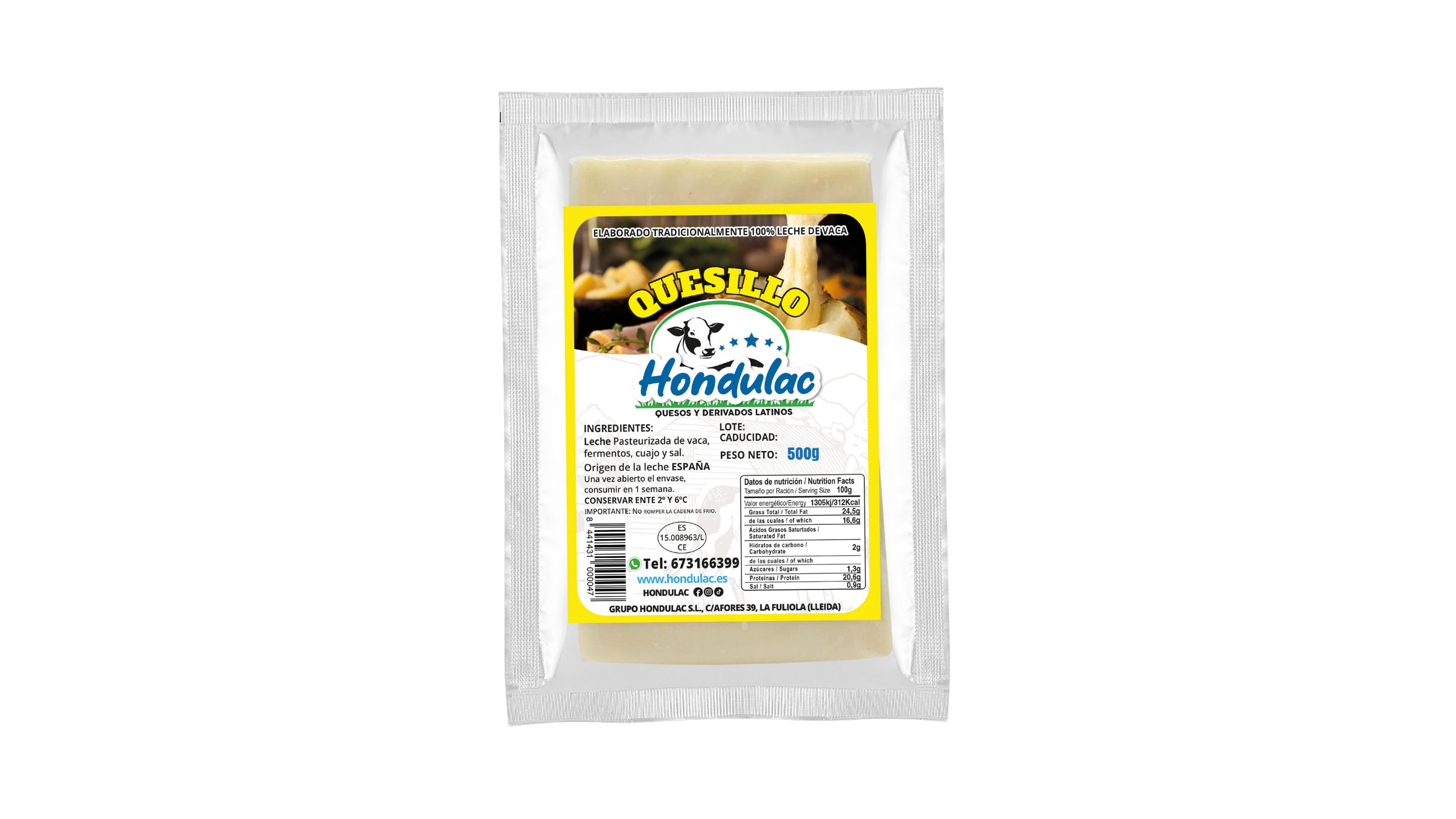 Quesillo Hondulac 500gr