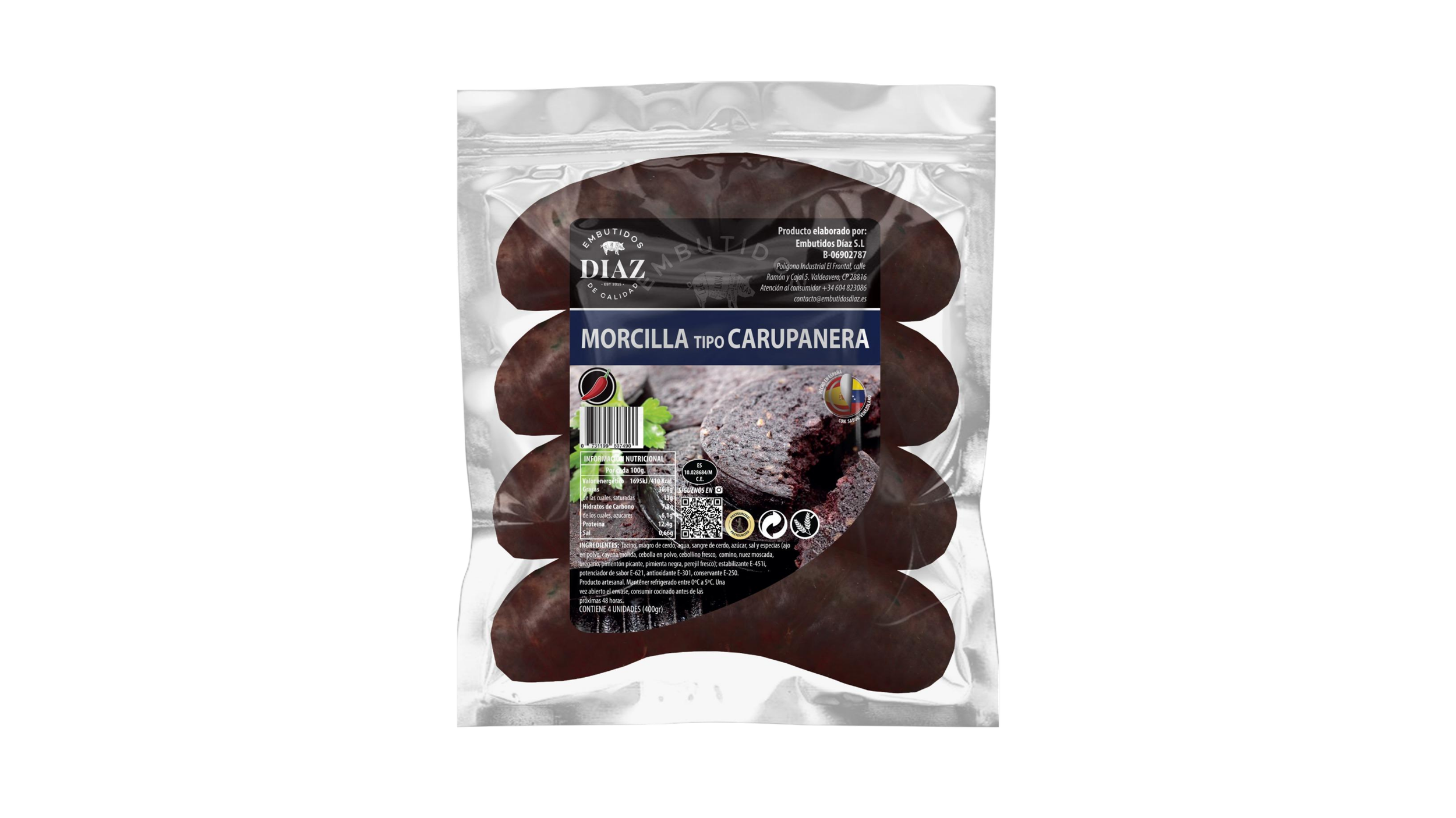 Morcilla carupanera 400g