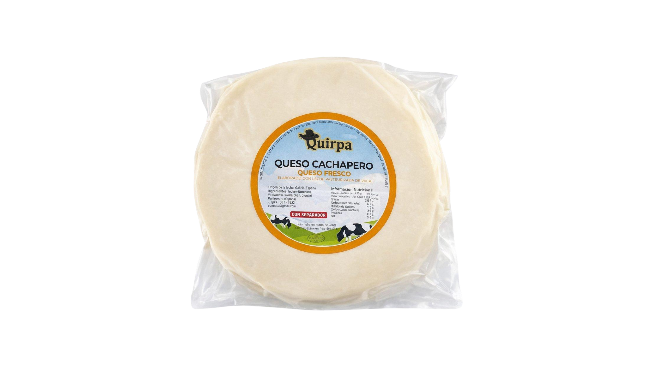 Queso Cachapero Quirpa – 1 kg (18 cm)