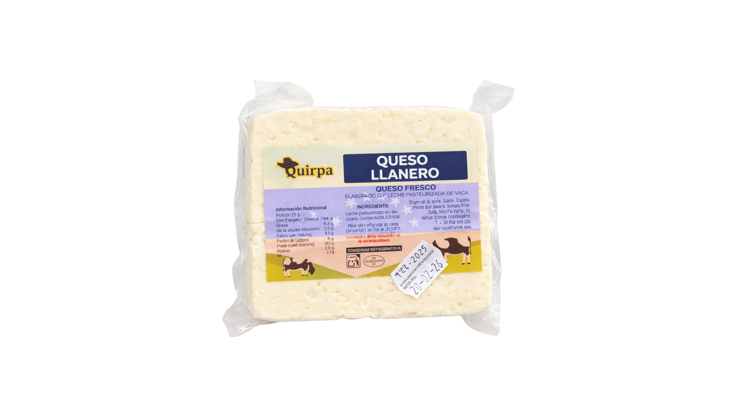 Queso Llanero Quirpa - Barra 300gr