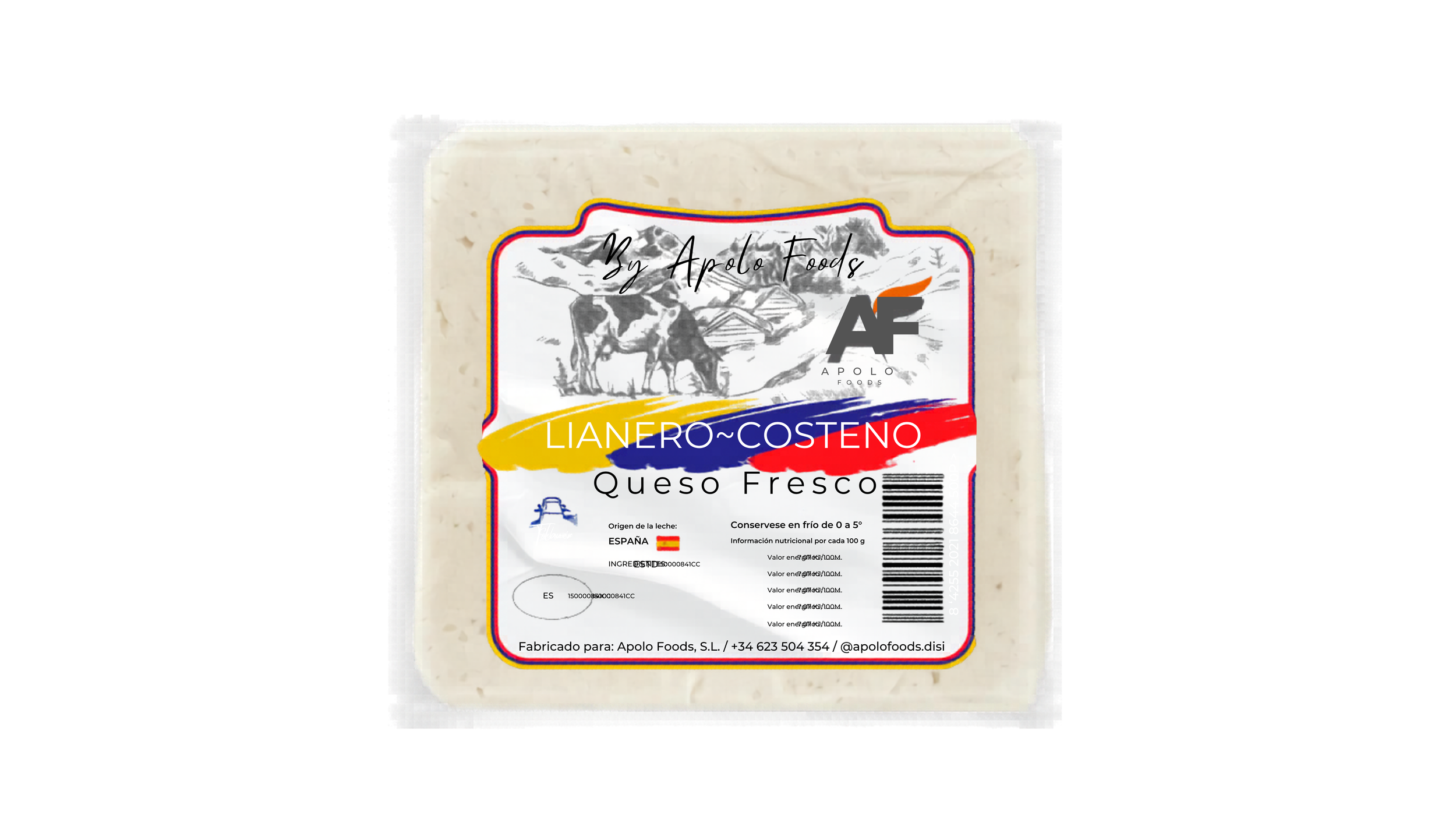 Queso Costeño 300gr - Apolo