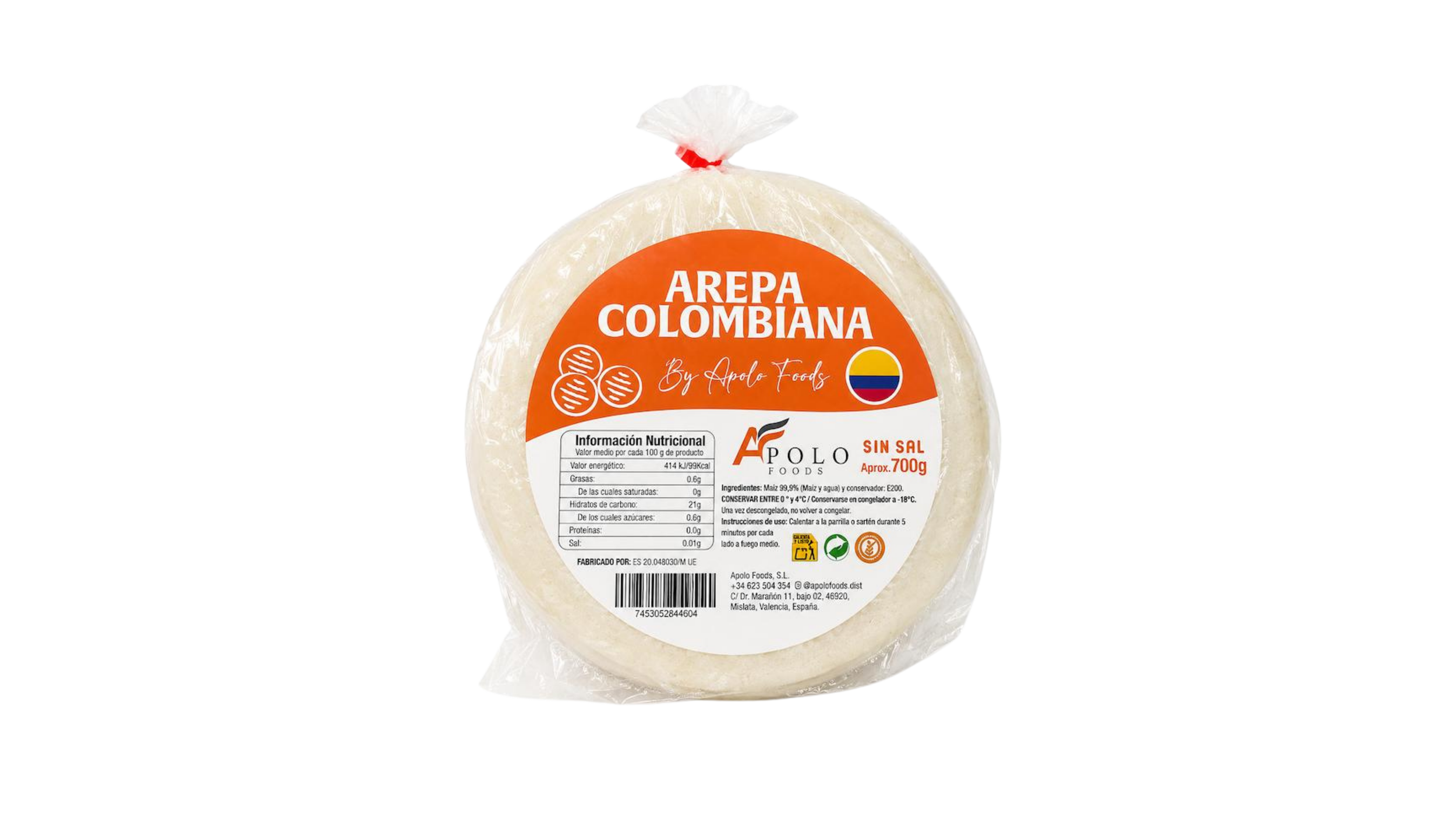 Arepas Colombianas – Maíz blanco 700gr