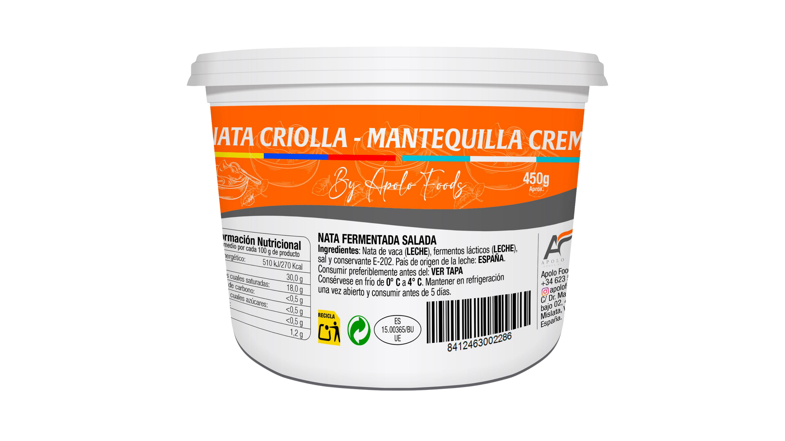 Nata criolla Apolo foods - 500gr
