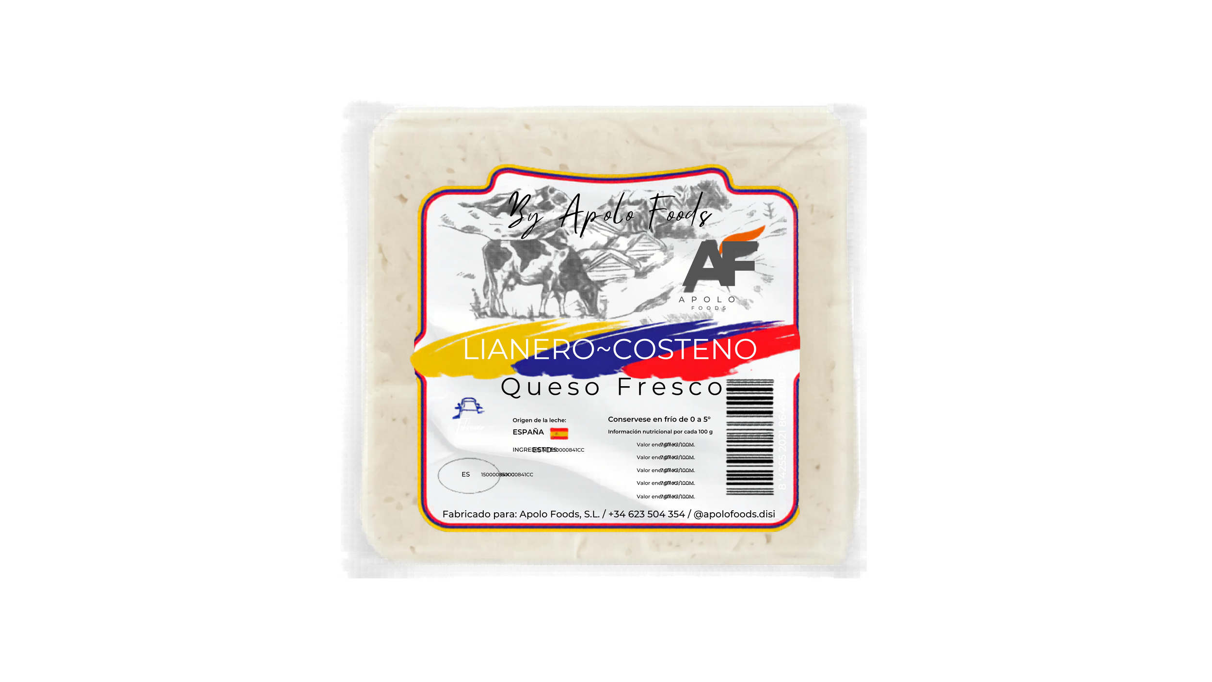 Queso Costeño 500gr - Apolo