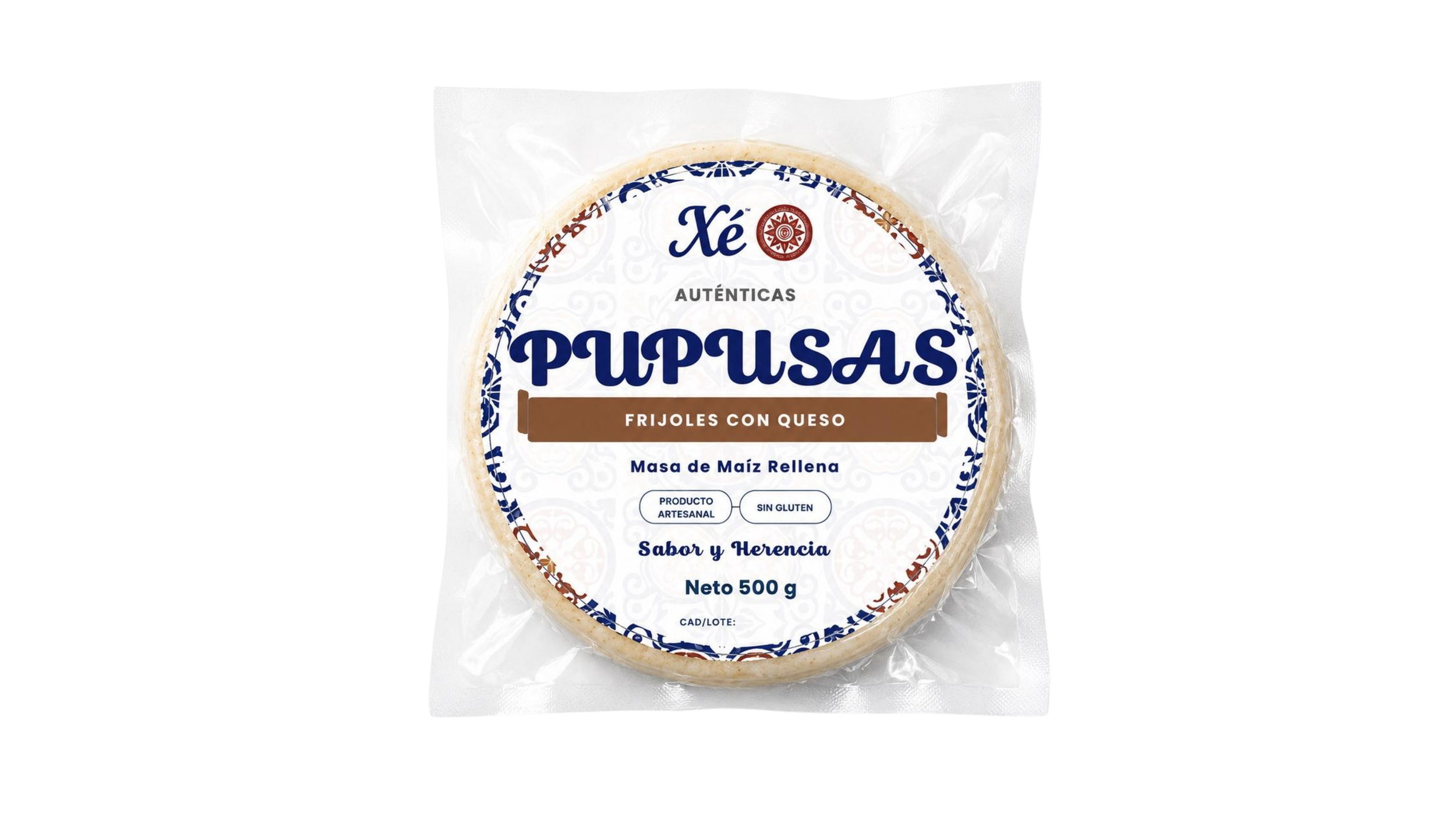 Pupusas de frijoles con queso 500g