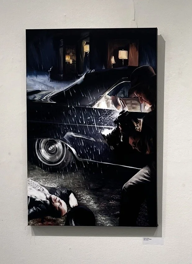 There's Been a Murdah, Oils, 30in x 40in, 2025