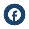 Facebook logo with a dark blue background and a white lowercase 'f'