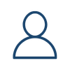 Icon of a person outline