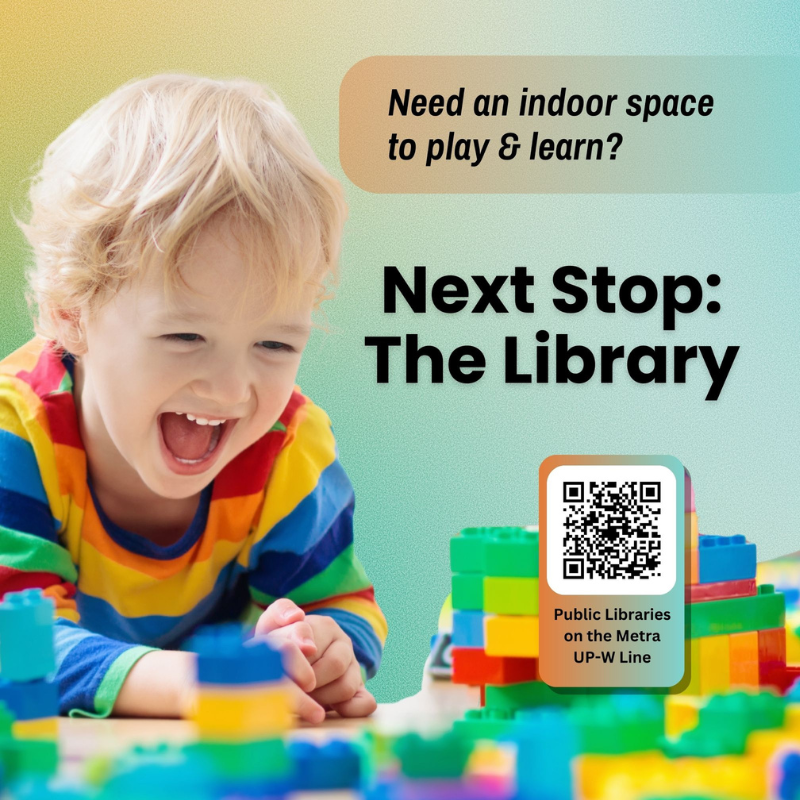 "Next Stop: The Library" Metra Ad Campaign