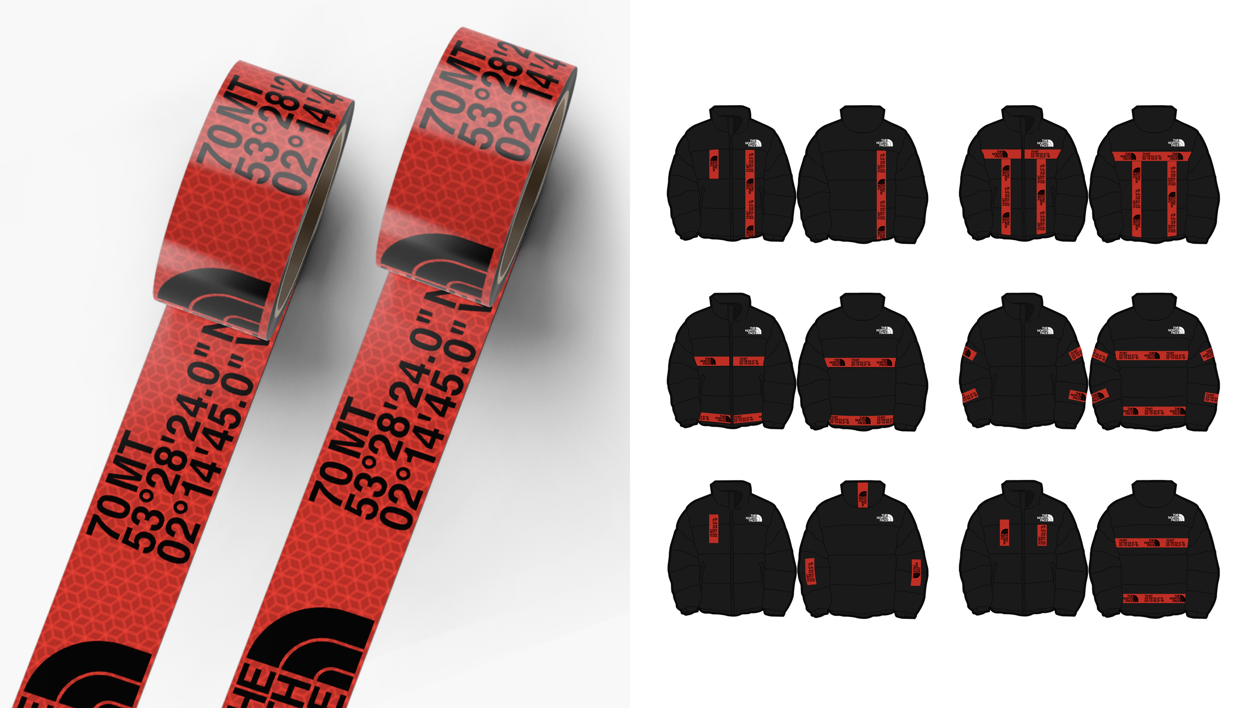 Limited Edition Nuptse — Original Sketch Concept