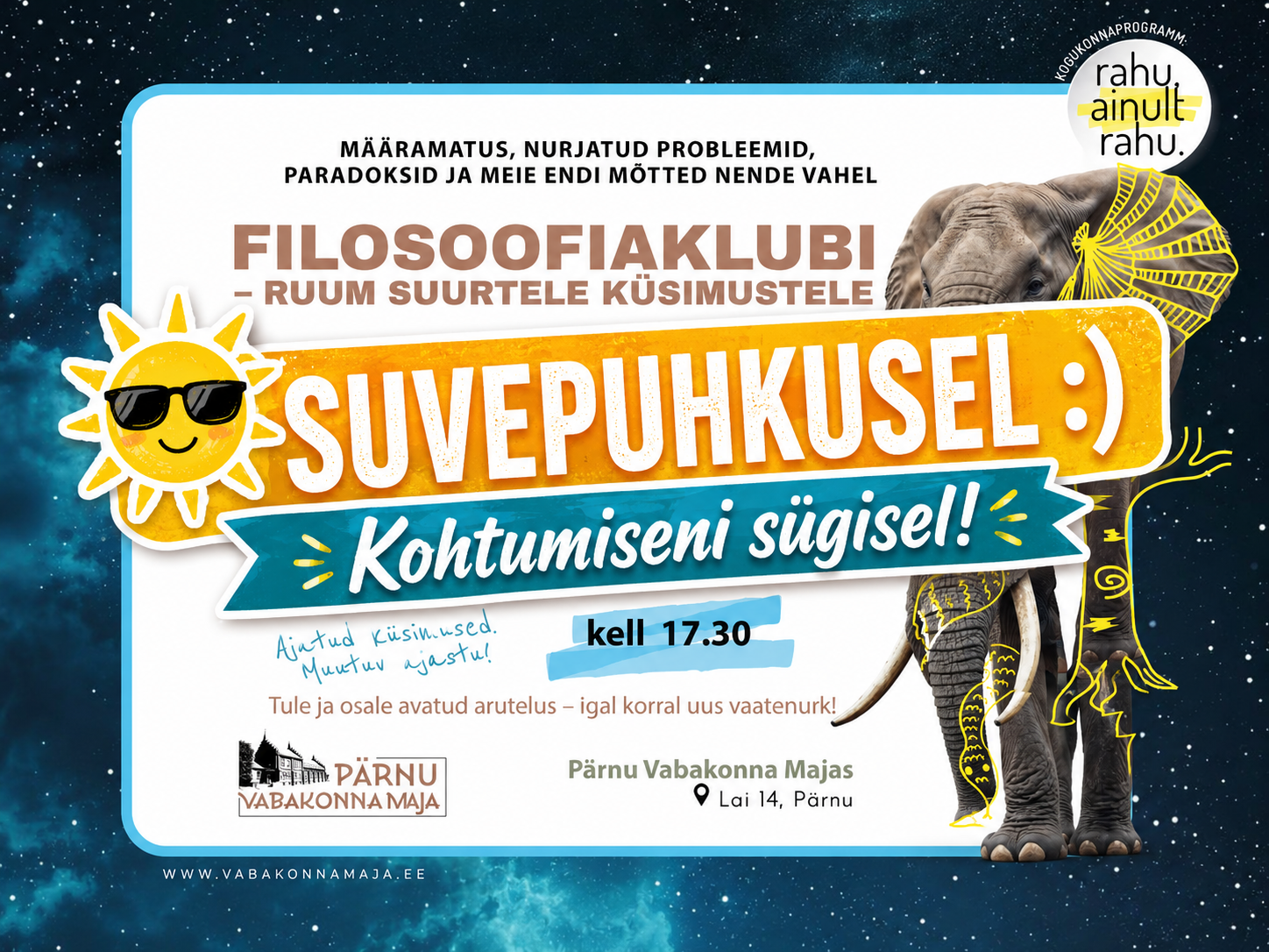 Filosoofiaklubi esimene hooaeg sai läbi