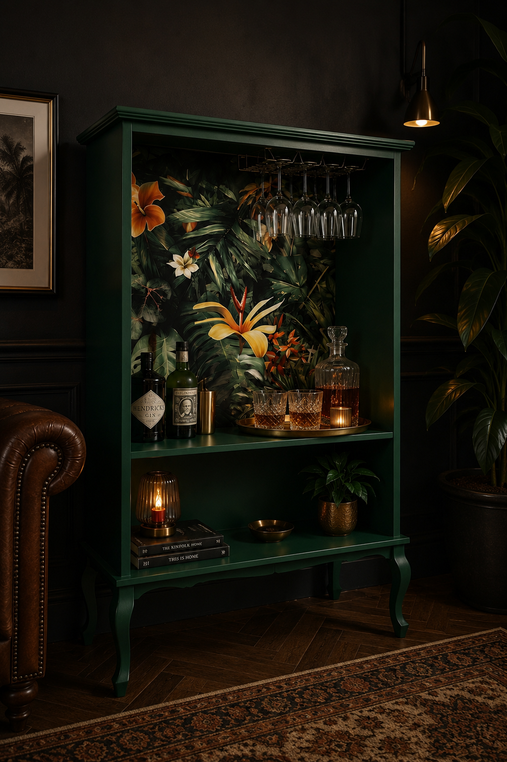 Botanical cocktail cabinet