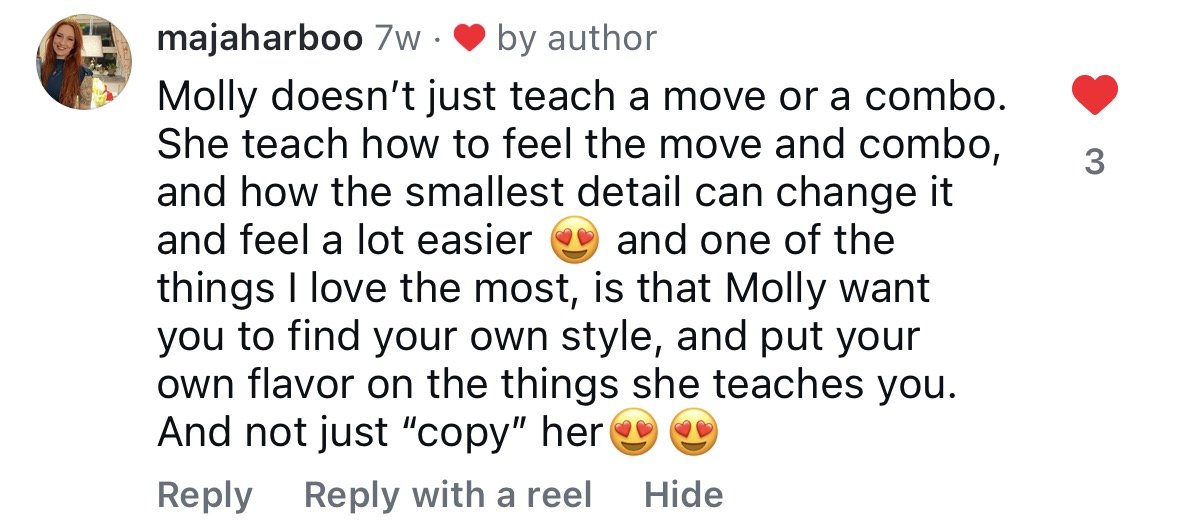 Review on Pole Dance teaching by Molly Pretzel