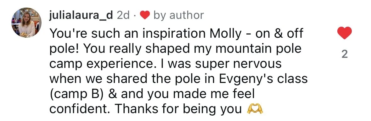 Review on Pole Dance with Molly Pretzel