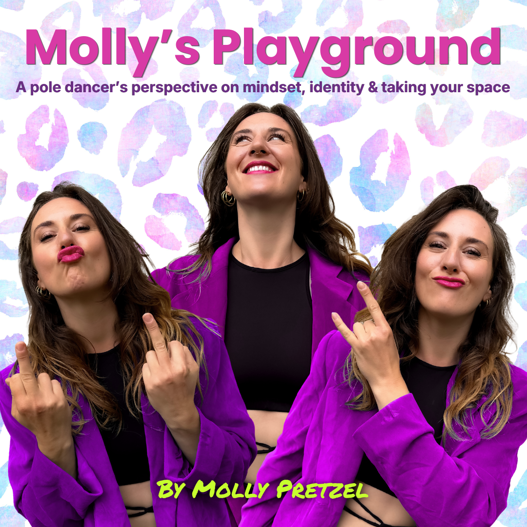 Molly's Playground Podcast Cover, Podcast with Molly Pretzel