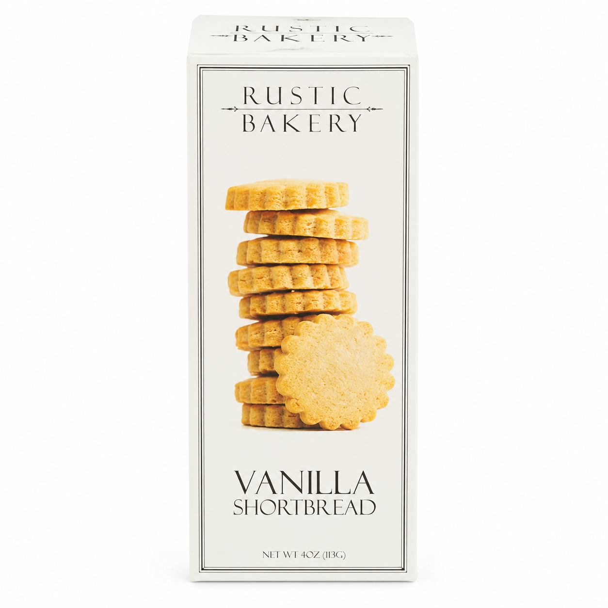 Rustic Bakery Cookie Vanilla Shortbread, 4 oz