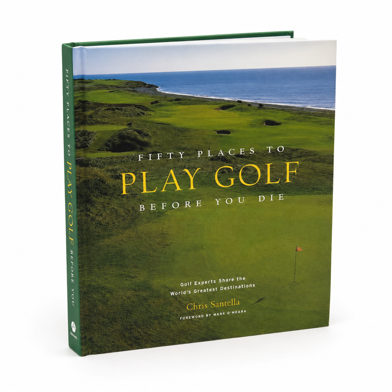 50 Places to Play Golf Before You Die coffee table book included in The Luxe 19th Hole Gift Box