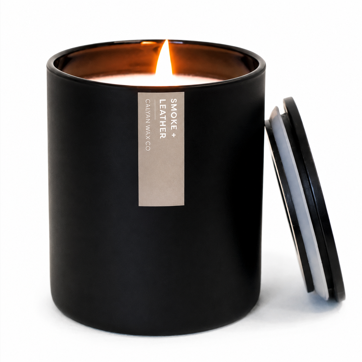 Black scented candle in jar included in The Nightcap Celara Reserve Edition Espresso Martini Box