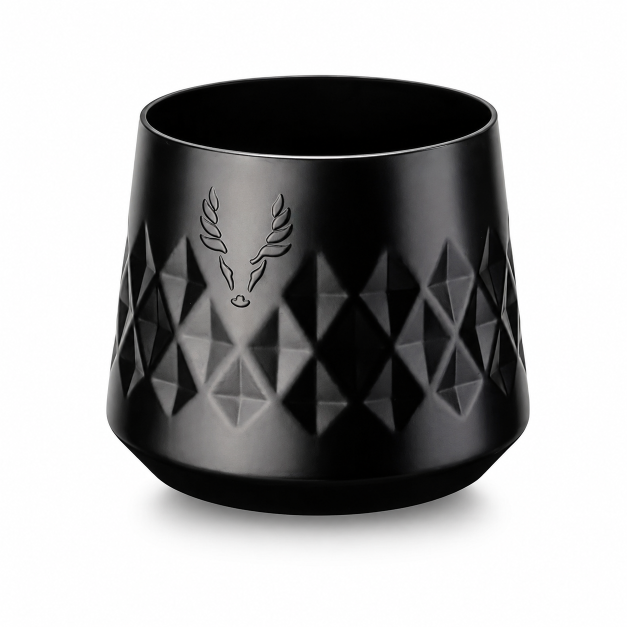 Viski - Premium Black Stainless Steel Whiskey Taster Tumbler Cup, 8oz