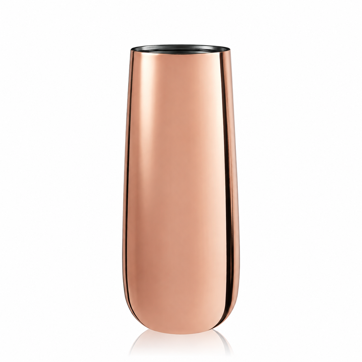 Viski Premium Copper Stemless Champagne Flutes