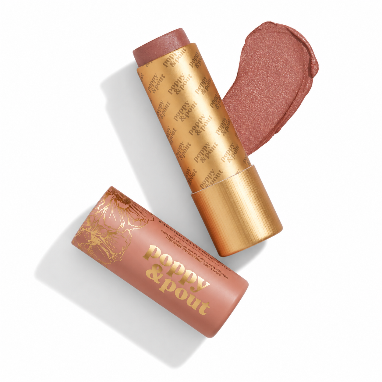 Poppy and Pout nourishing lip tint rose shade included in Tea and Tint Mini gift set