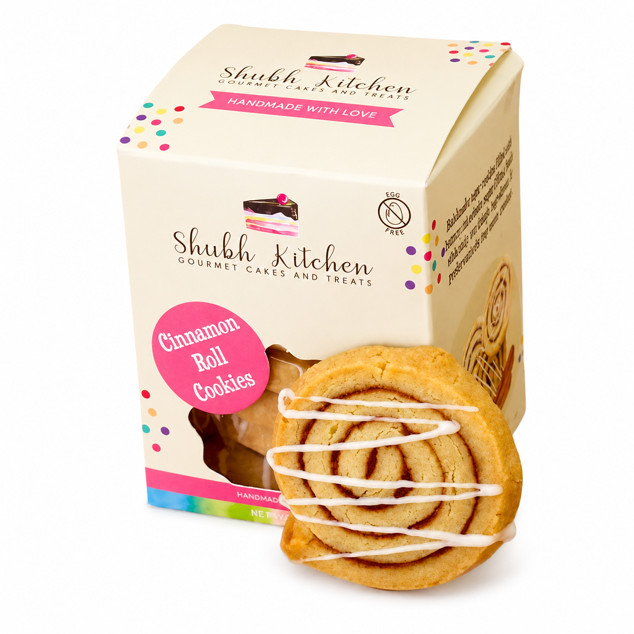 Shubh Kitchen's Gourmet Cinnamon Roll Sugar Cookies