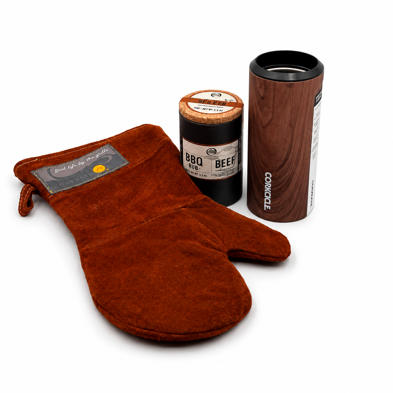 Smoke Oak BBQ Essentials Gift Set - Grill Accessories and Can Cooler