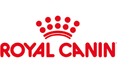 Royal Canin logo with red text and a crown symbol above the text