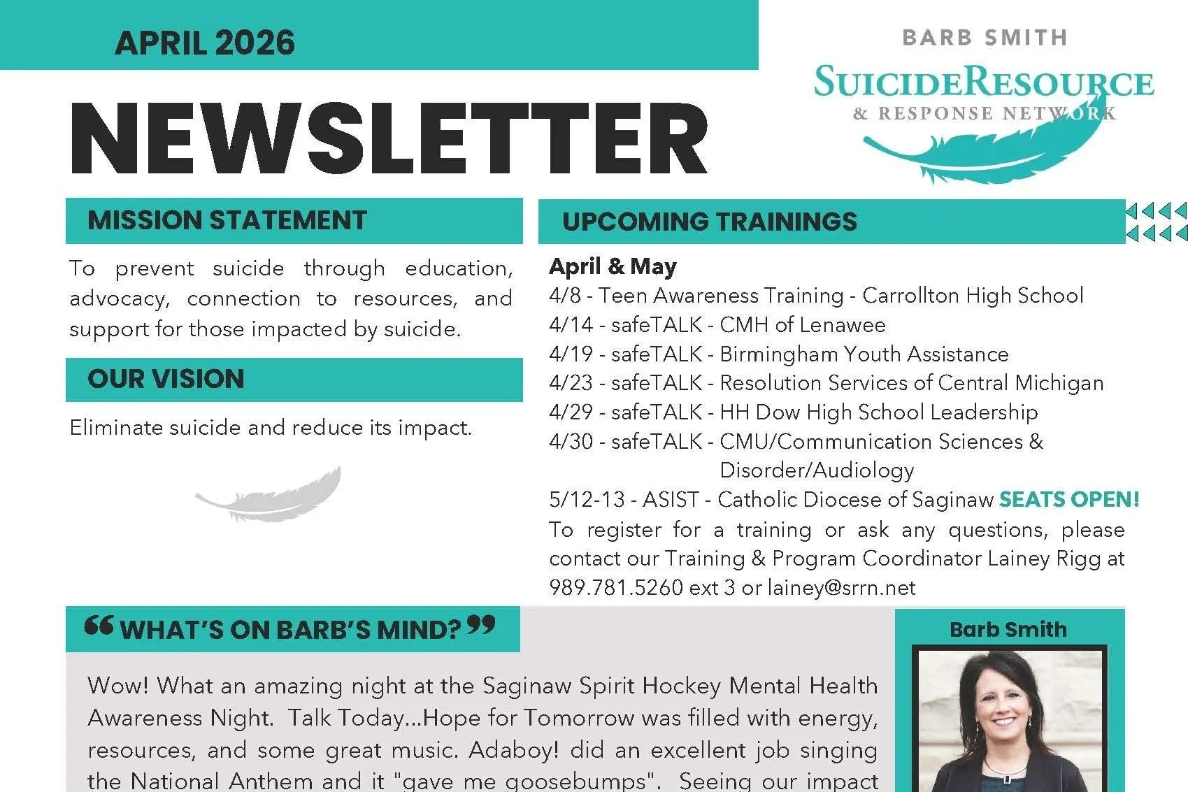 April 2026 Newsletter