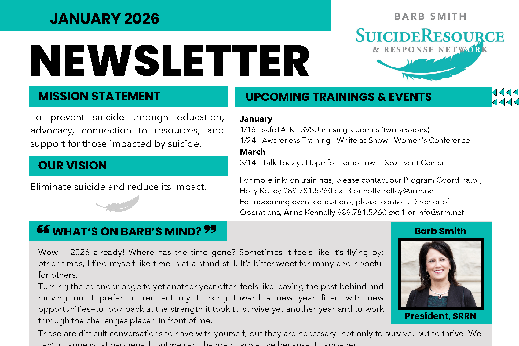 January 2026 Newsletter