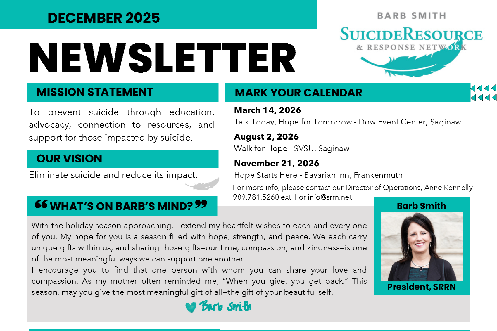 December 2025 Newsletter