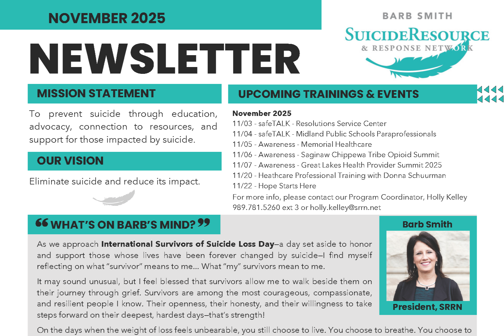 November 2025 Newsletter