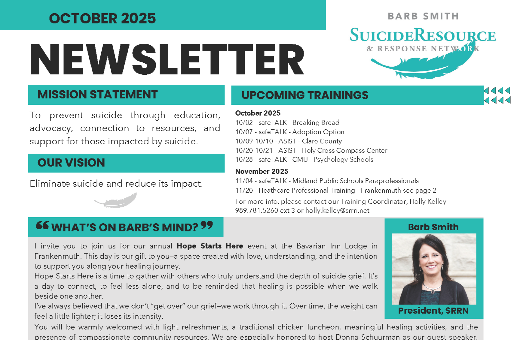 October 2025 Newsletter