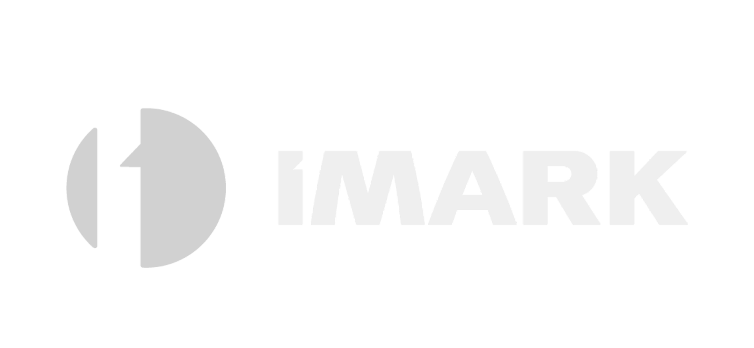 Black background with a large gray circle containing a black lowercase 'i' for info. To the right, the word 'IMARK' in bold, gray capital letters.