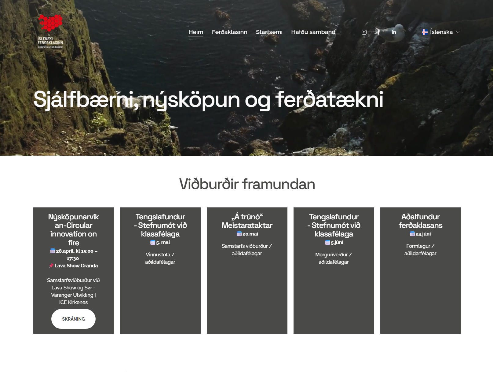 Íslenski ferðaklasinn - vefsíða