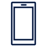 Skizzierte Darstellung eines Smartphones