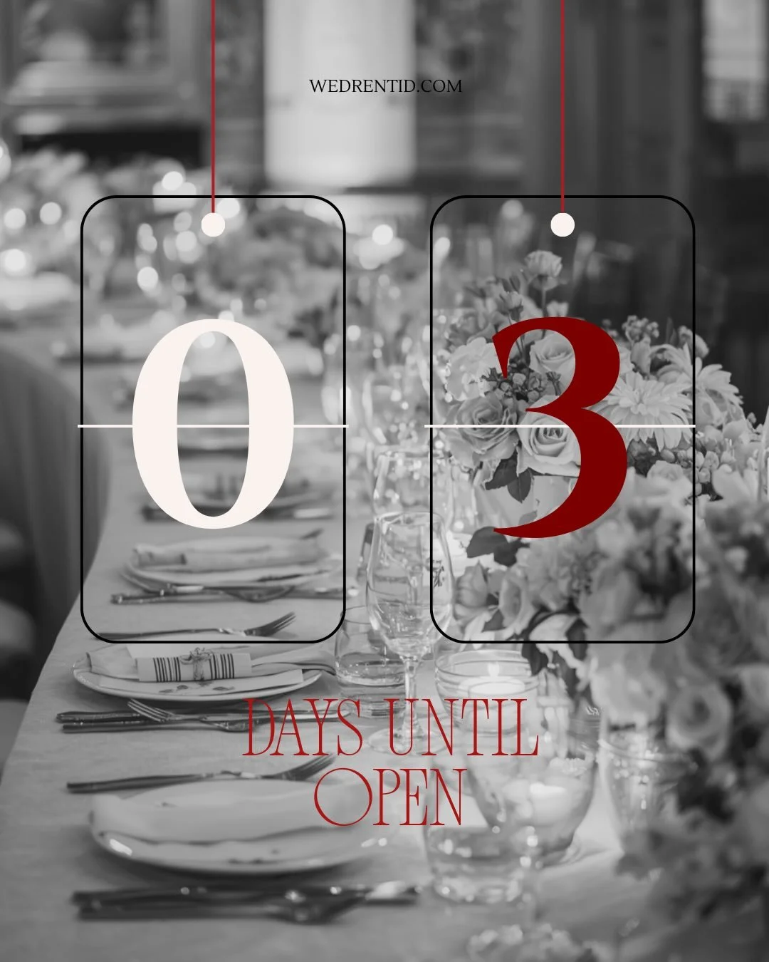 Countdown dimulai, 3 hari lagi&hellip; 🗓️

Mimpiin dekorasi pernikahan yang selama ini cuma ada di Pinterest - sebentar lagi bisa jadi kenyataan 

Tag pasangan atau atau bestie kamu disini 👇🏼

#wedrentid #countdown #weddingdream #calonpengantin pe