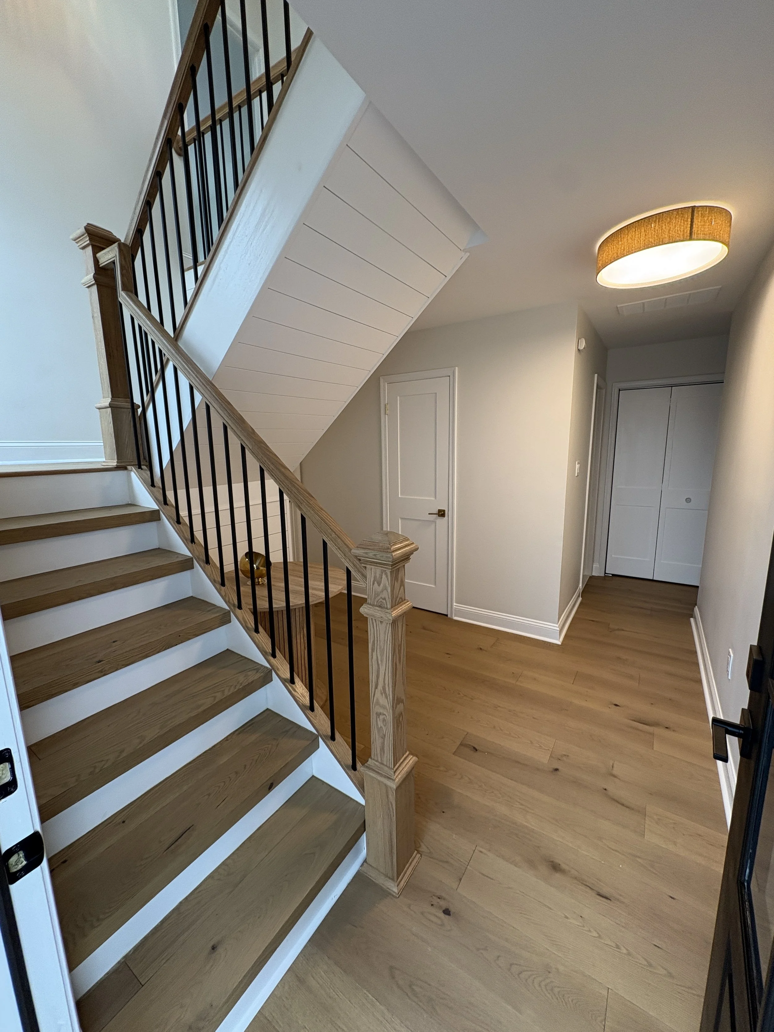 Entryway and Foyer, remodeled stairway